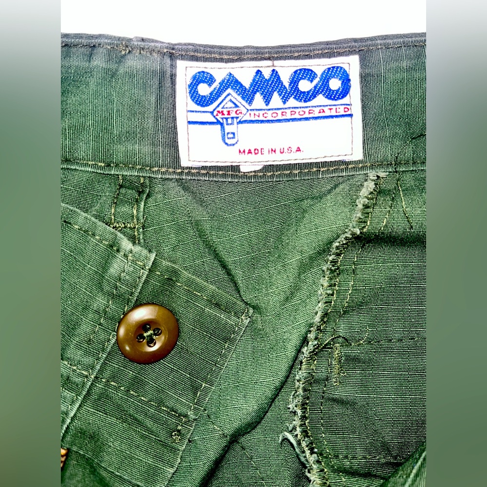 Vintage CAMO MFG. Incorporated Made in USA military camo pants